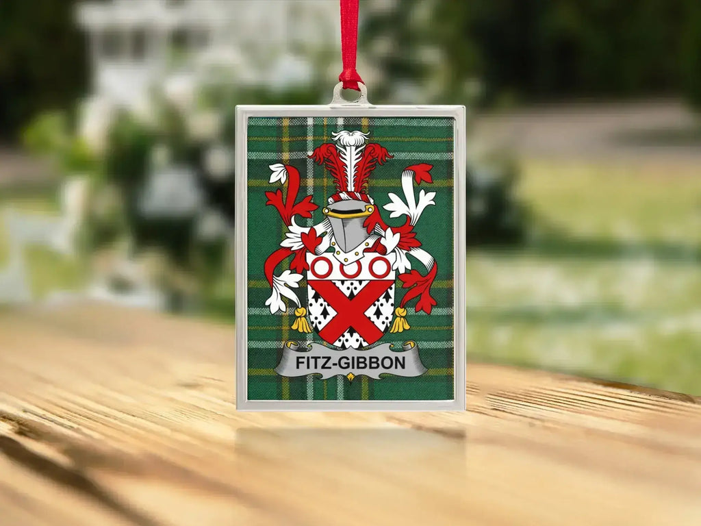 Fitz-Gibbon Family Crest Design Ornament product
