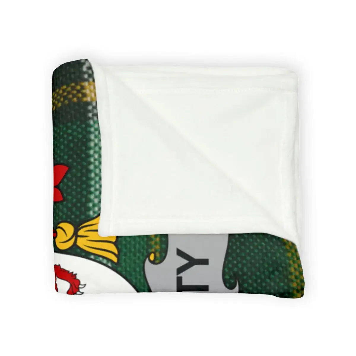 Cozy Personalized Crest Design Soft Blanket