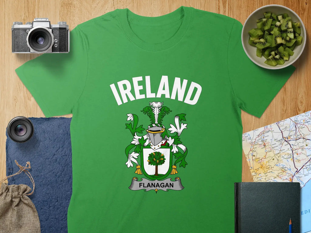 Ireland Family Crest Flanagan T-Shirt