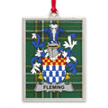 Fleming Family Crest Green Tartan Pattern product