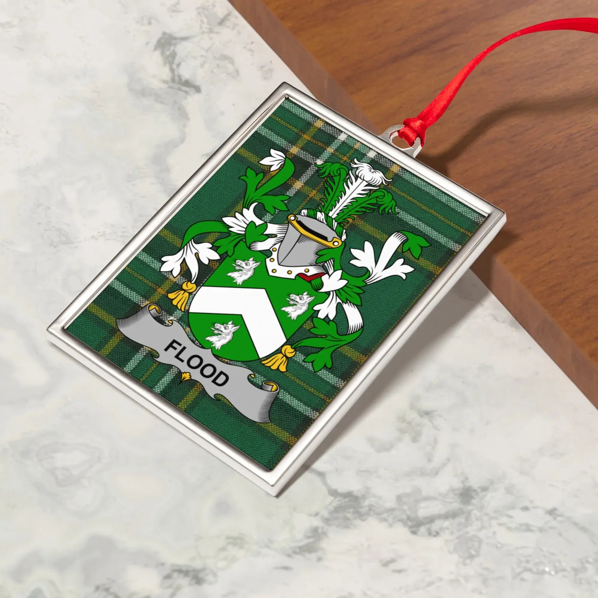 Family Crest Green Tartan Gifts Flood product