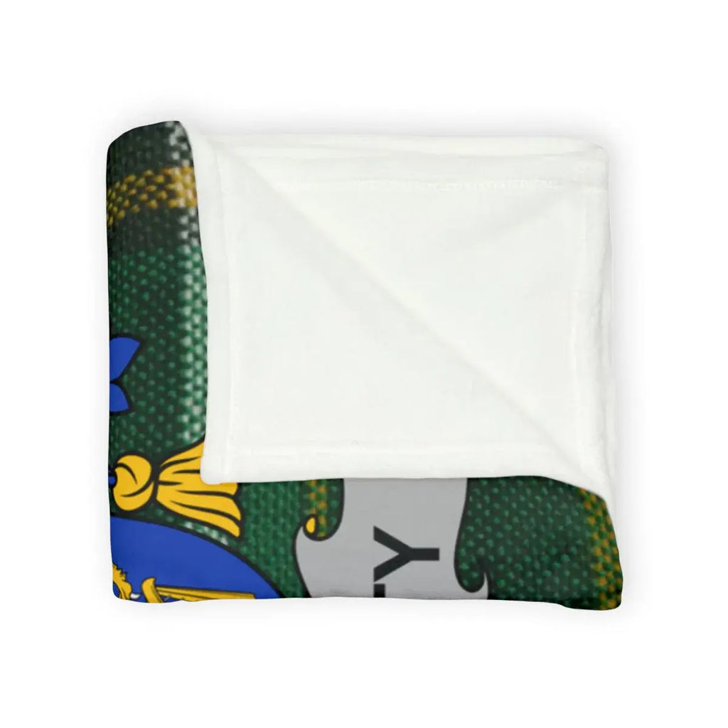 Cozy Personalized Family Crest Throw Blanket