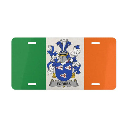 Irish Heritage Forbes Family Crest License Plate product