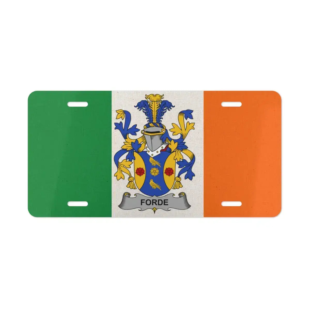 Irish Forde Family Crest License Plate product