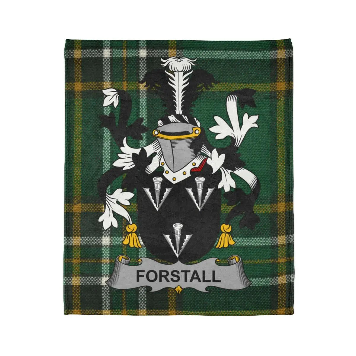 Forstall Family Crest Plaid Blanket