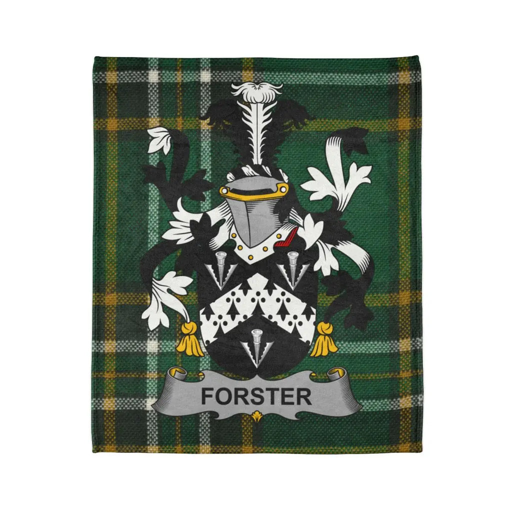 Forster Family Crest Tartan Design Blanket