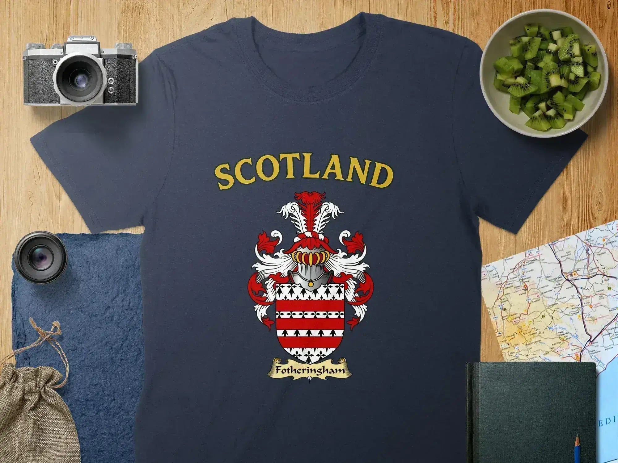 Fotheringham Scottish clan crest t-shirt — heritage crest graphic