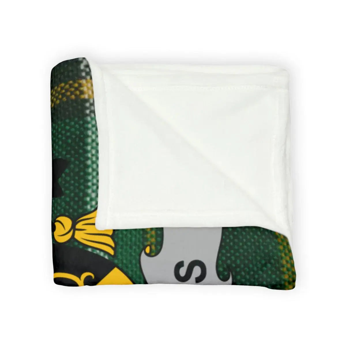 Cozy Soft Blanket with Unique Green and Yellow Design Blanket