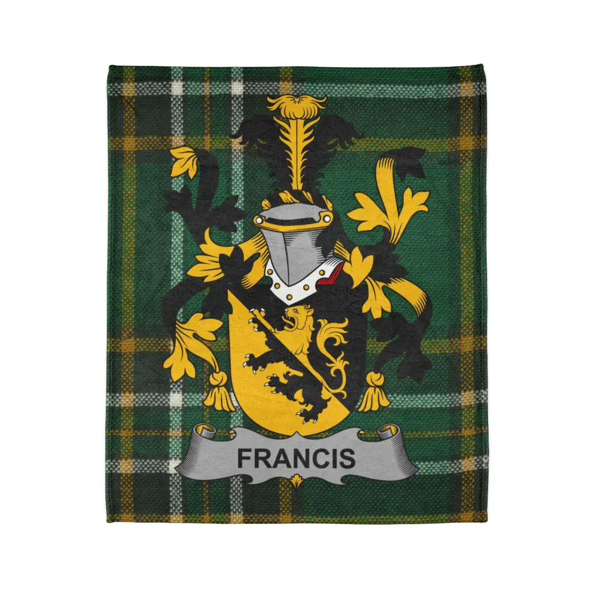 Francis Family Crest Tartan Background Blanket
