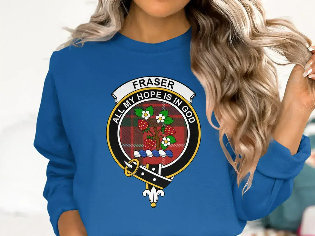 Fraser Je Suis Prest sweatshirt in forest green — ribbed cuffs, pre-shrunk fleece crewneck