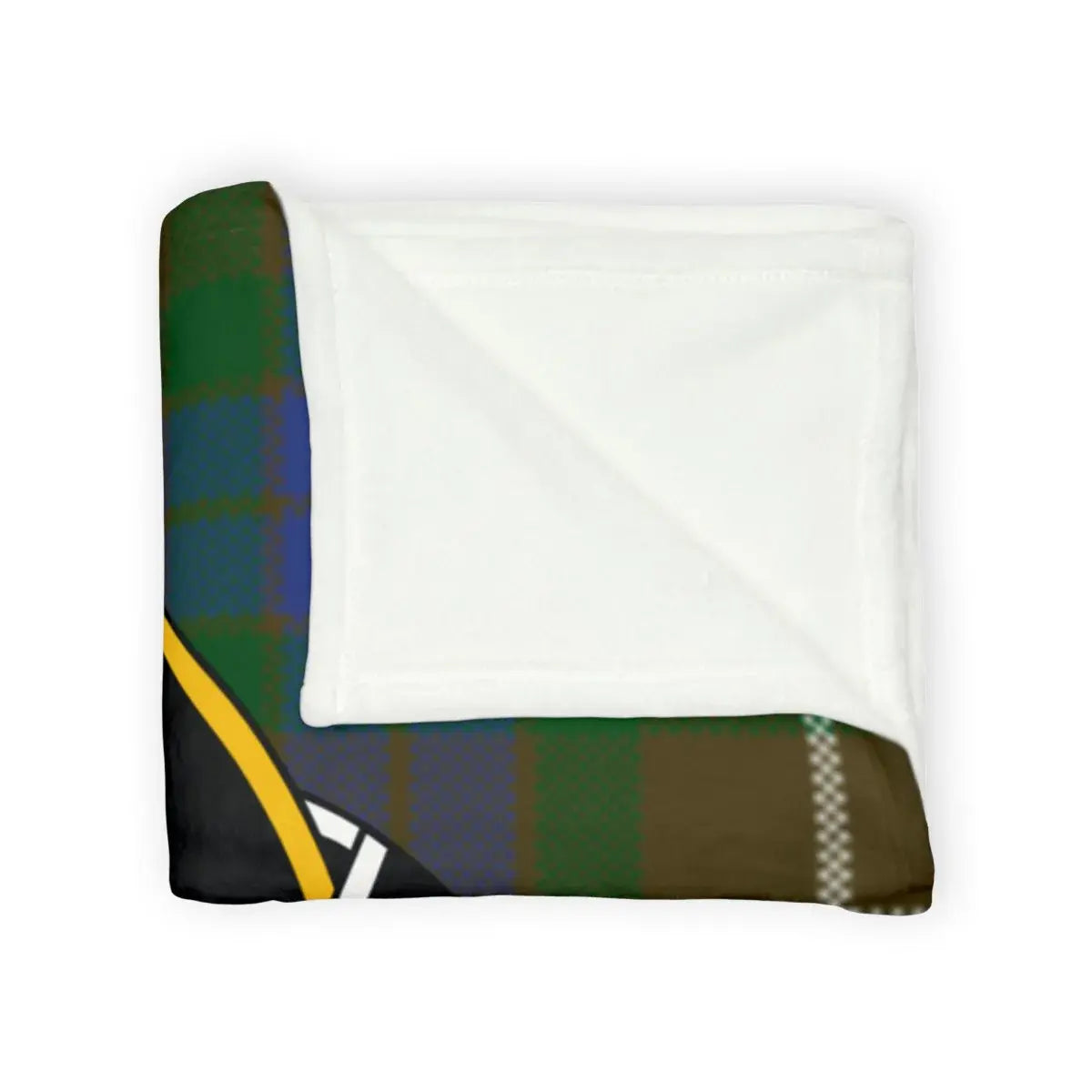 Fraser Je Suis Prest throw blanket — lightweight polyester 50x60 with full crest print
