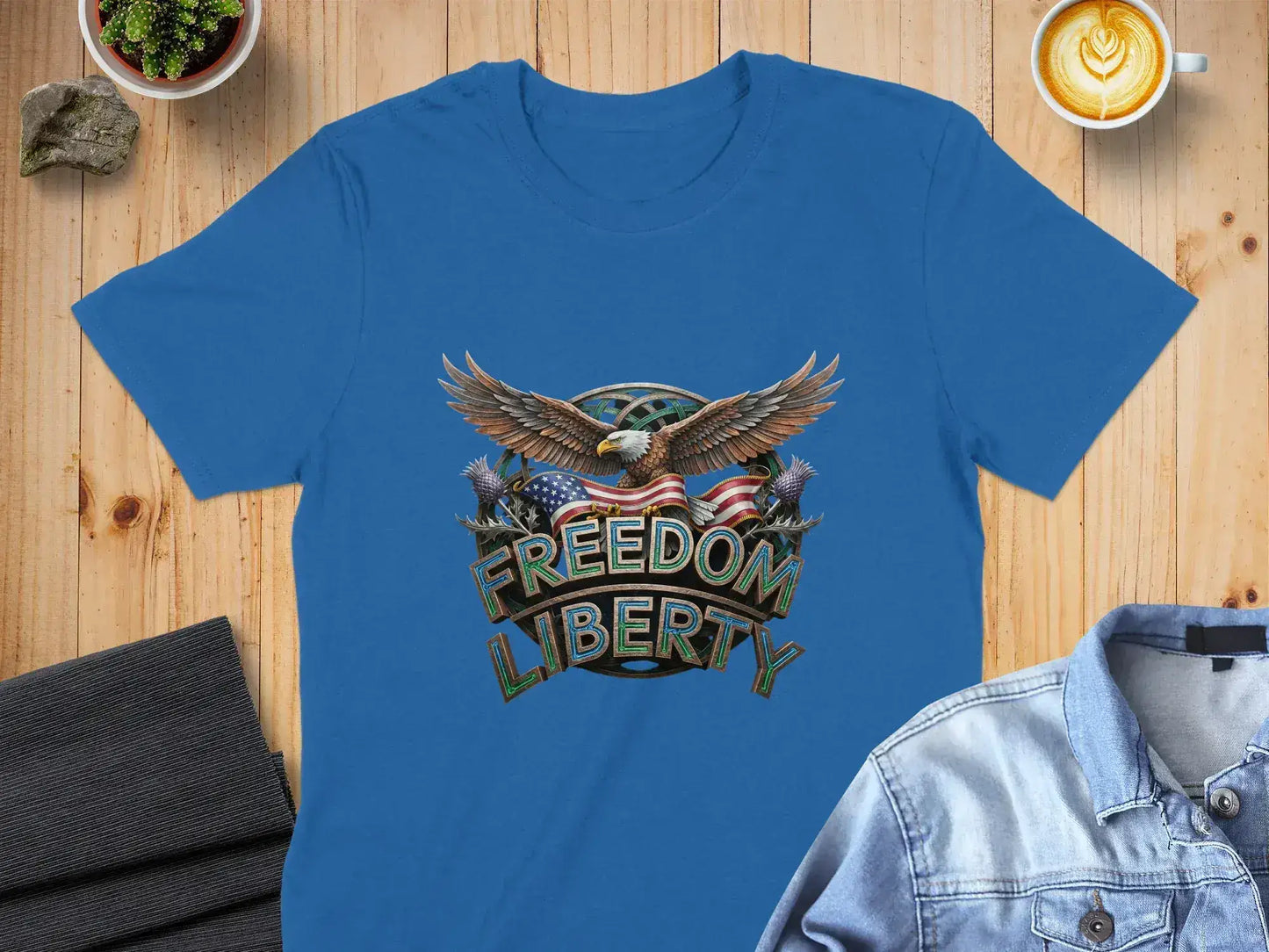 Freedom Liberty Eagle Graphics T-shirt product