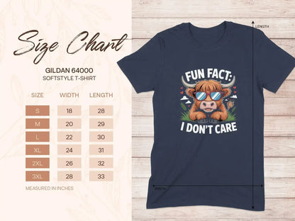 Fun Fact I Don't Care Graphic T-Shirt product