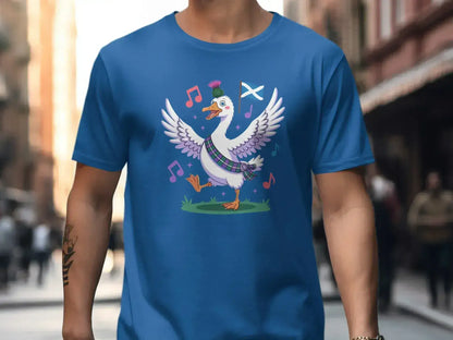 Joyful Dancing Duck Novelty T-Shirt product type