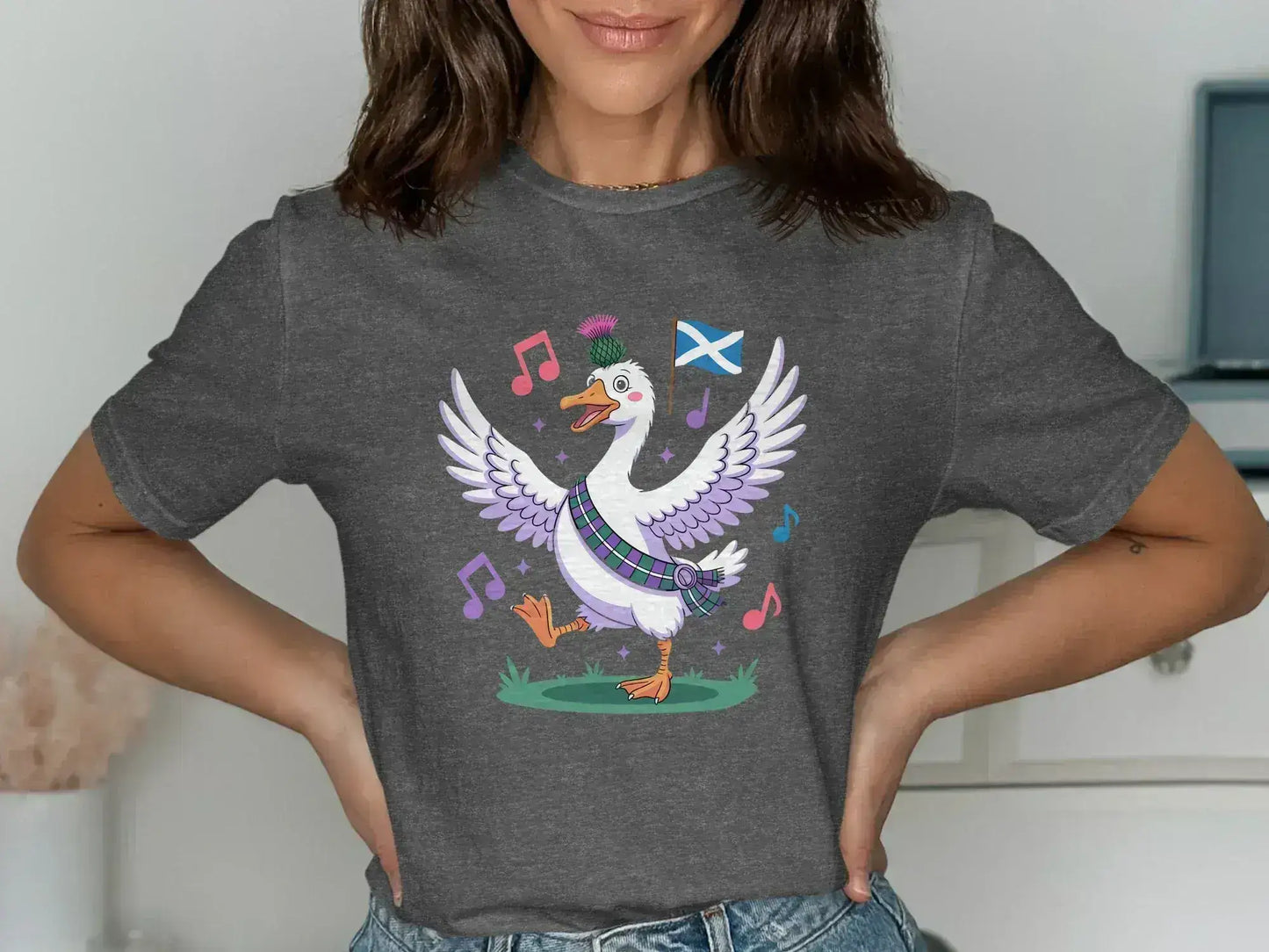 Scottish Dance Music Themed Cartoon Goose Shirt product