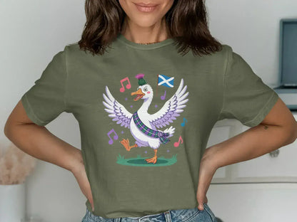 Cute Scottish Goose Graphic Tee shirt product