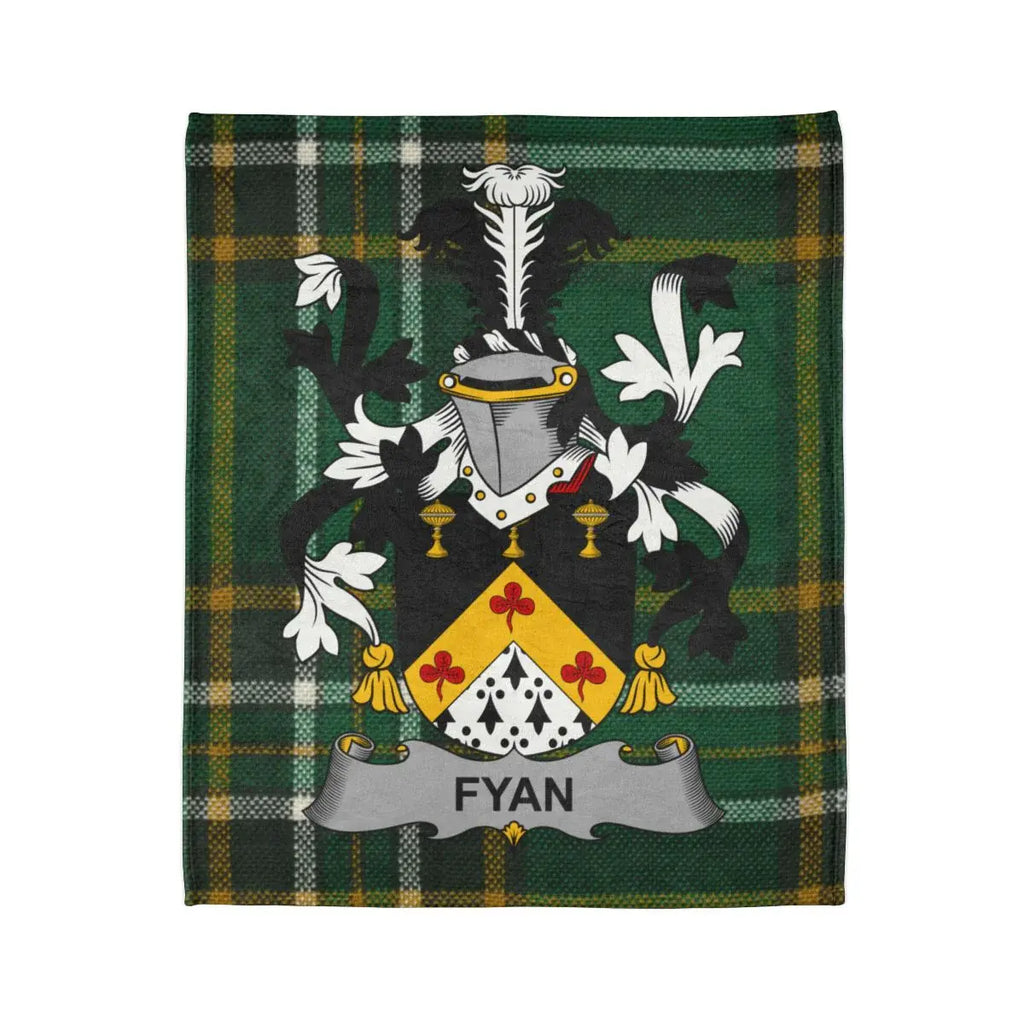 FYAN Family Crest Plaid Design Blanket