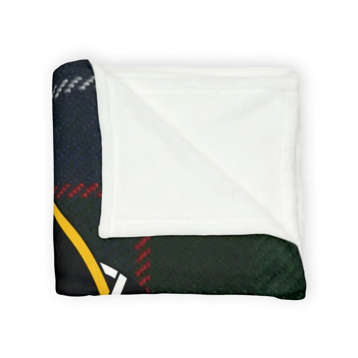 Galbraith tartan throw blanket — close-up of printed clan tartan pattern on soft polyester