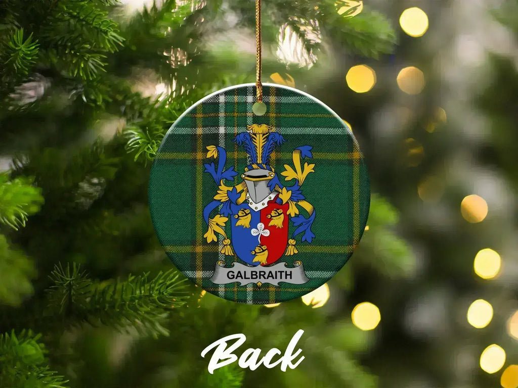 Galbraith Family Crest Tartan Christmas Ornament product