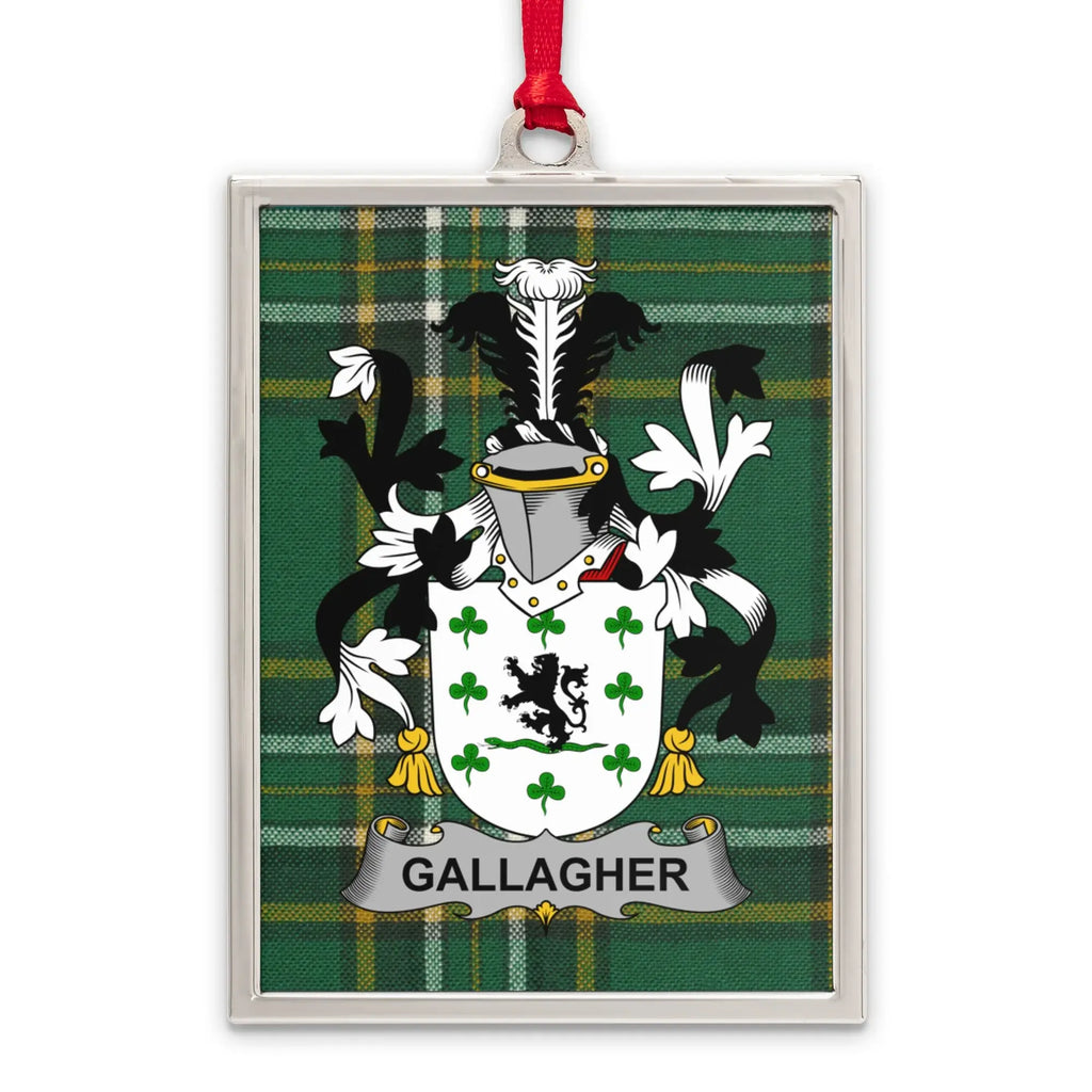 Gallagher Family Crest Plaid Background product