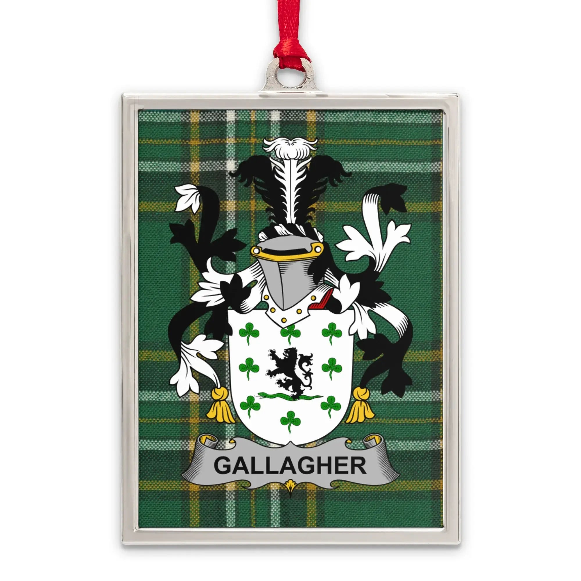 Gallagher Family Crest Plaid Background product