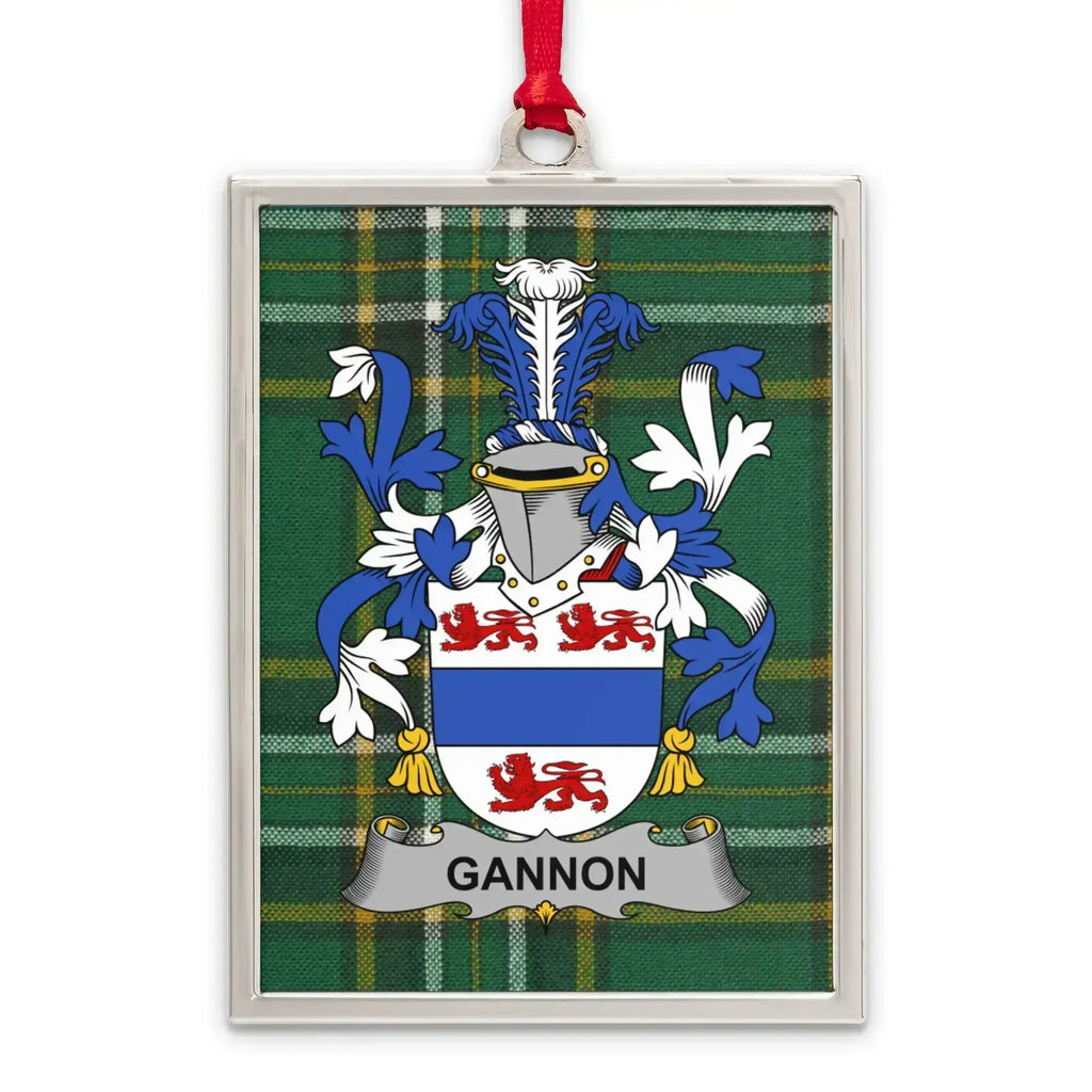 Gannon Family Crest Coat of Arms Rectangular product type