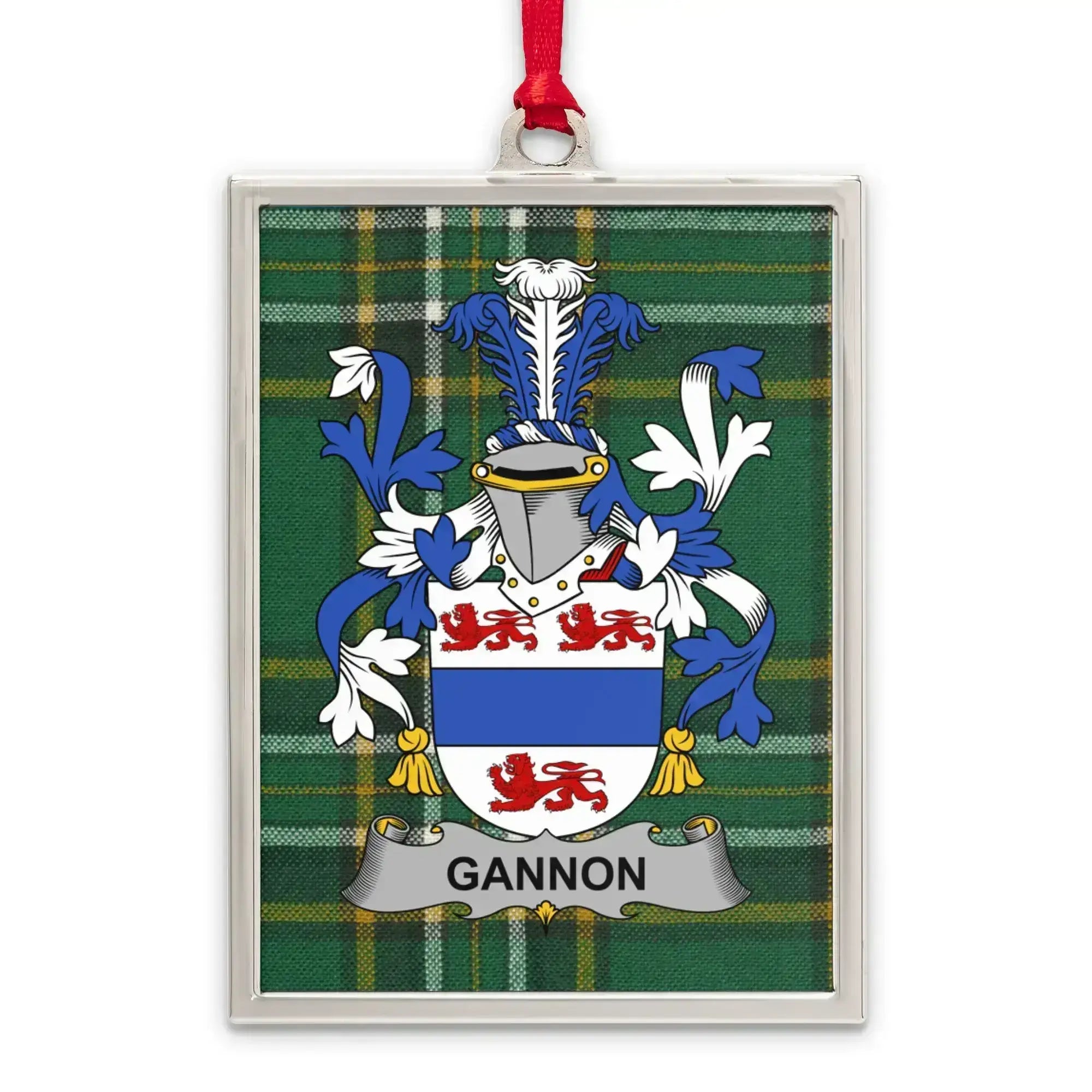Gannon Family Crest Coat of Arms Rectangular product type
