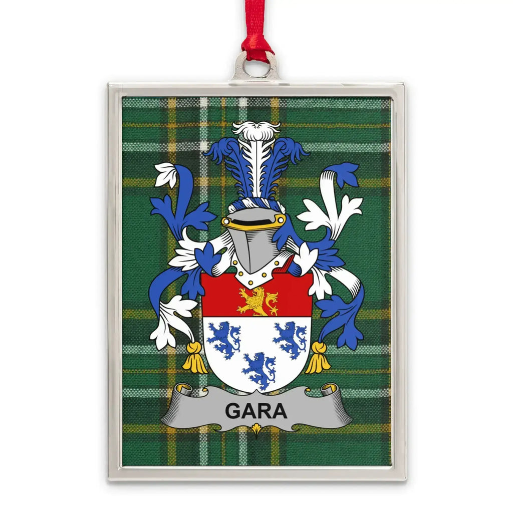 Gara Family Crest Tartan Background Hanging Product