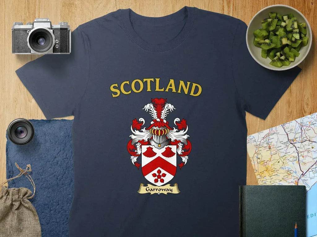 Garroway Scottish clan crest t-shirt — heritage crest graphic