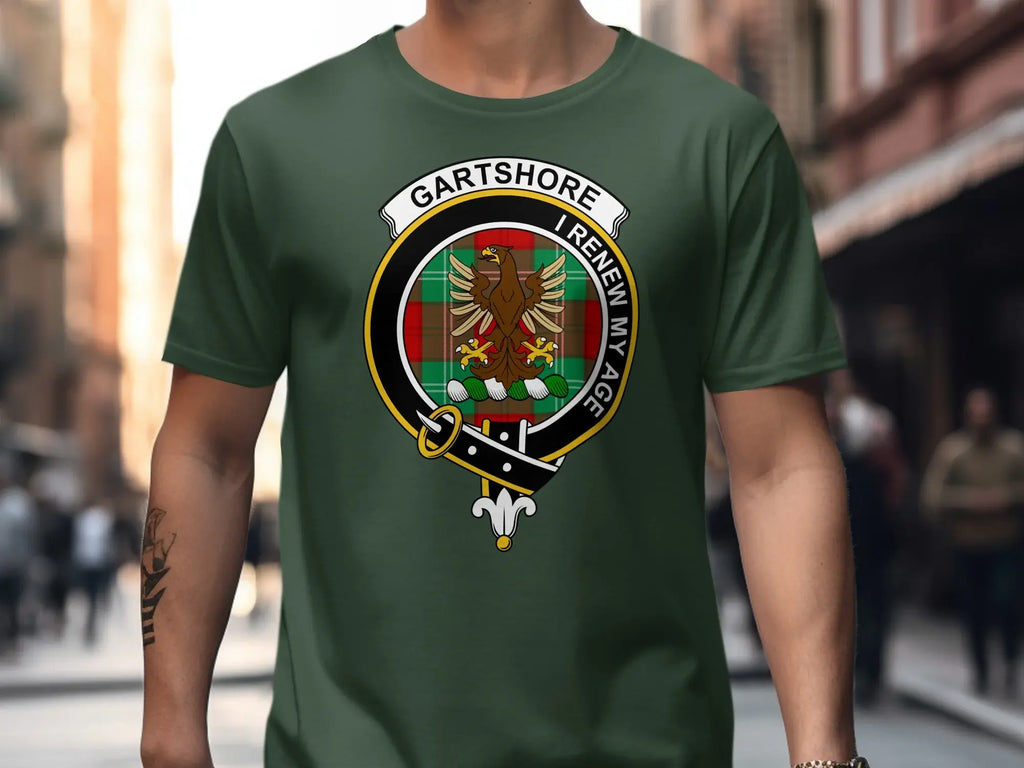 Gartshore I Renew My Age Crest Design T-Shirt