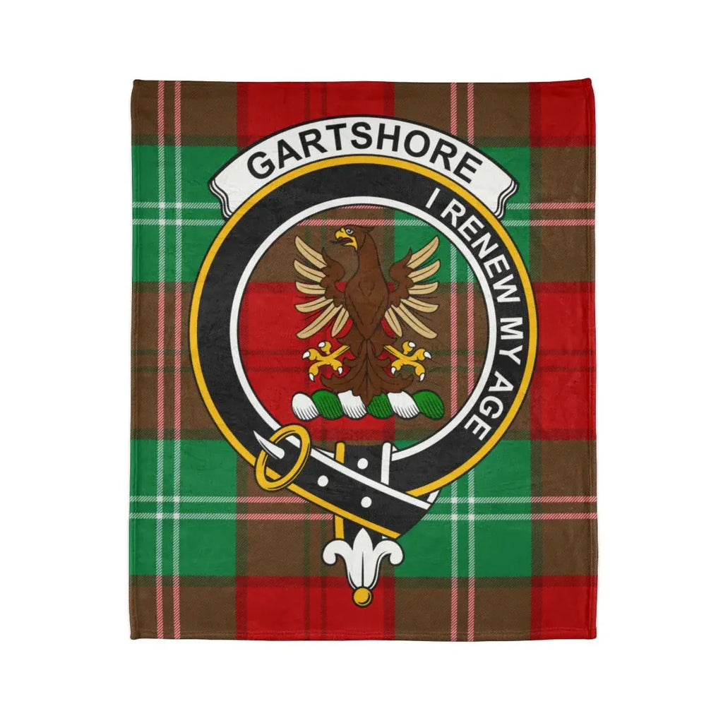Gartshore I Renew My Age Clan Crest Tartan Blanket