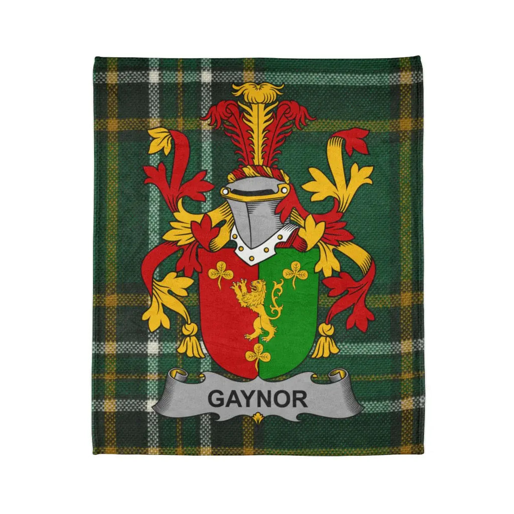 Gaynor Family Crest Tartan Pattern Blanket
