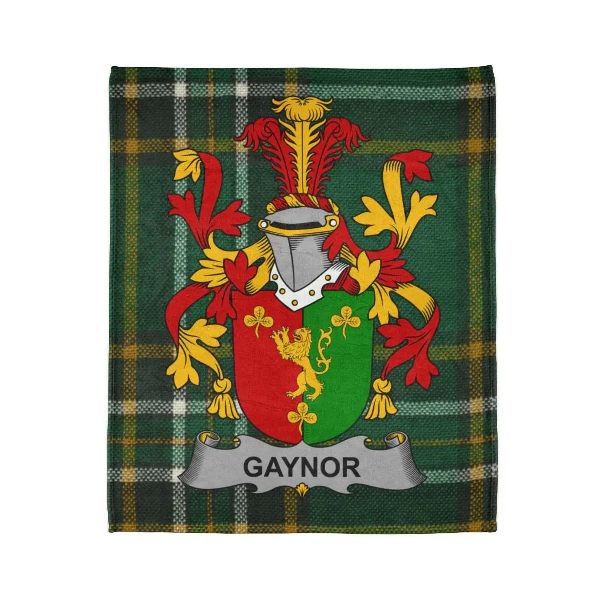 Gaynor Family Crest Tartan Pattern Blanket