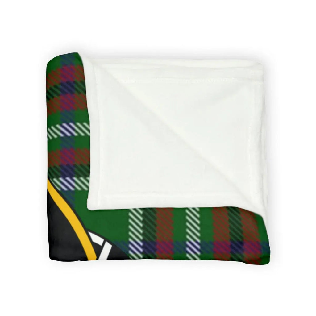 Green and Red Plaid Pattern Soft Blanket