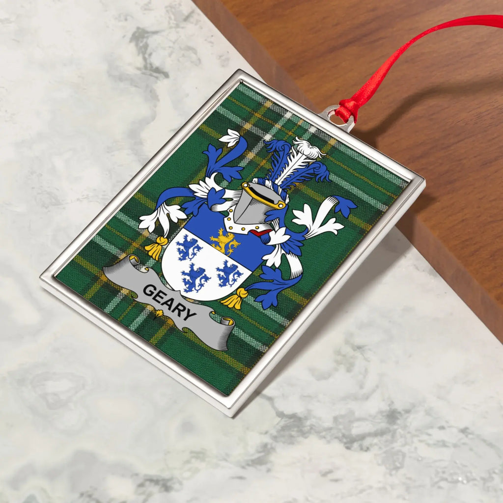 Personalized Geary Family Crest Ornament product type