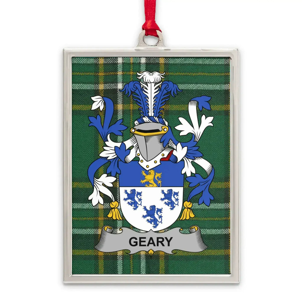 Geary Coat of Arms Plaid Pattern Hanging Product