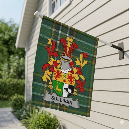 Sullivan Coat Of Arms Irish Garden Flag