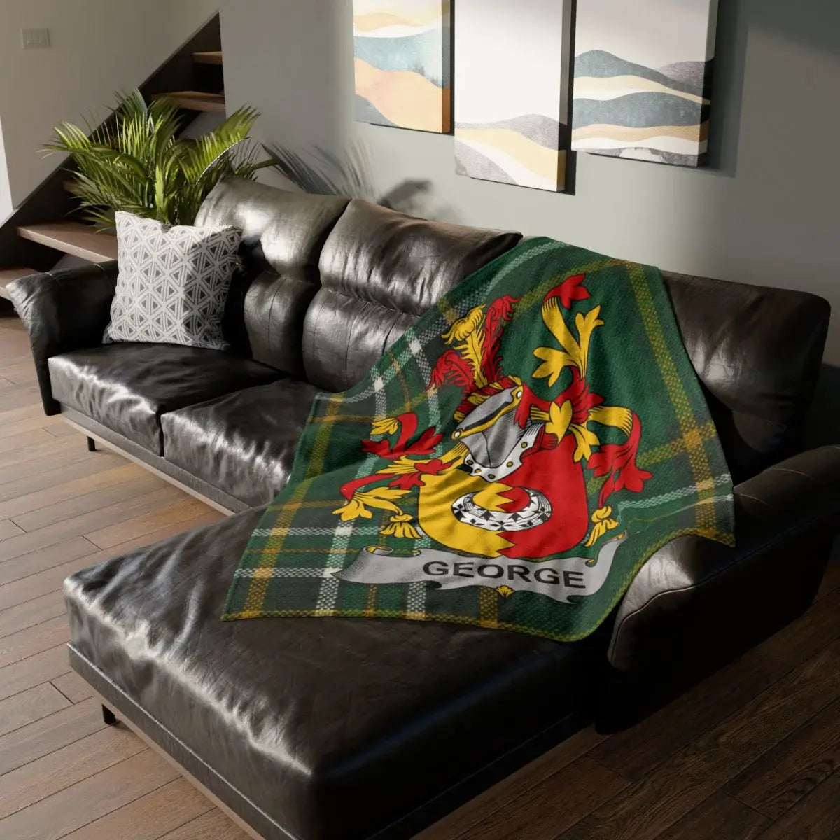 Personalized George Family Crest Blanket