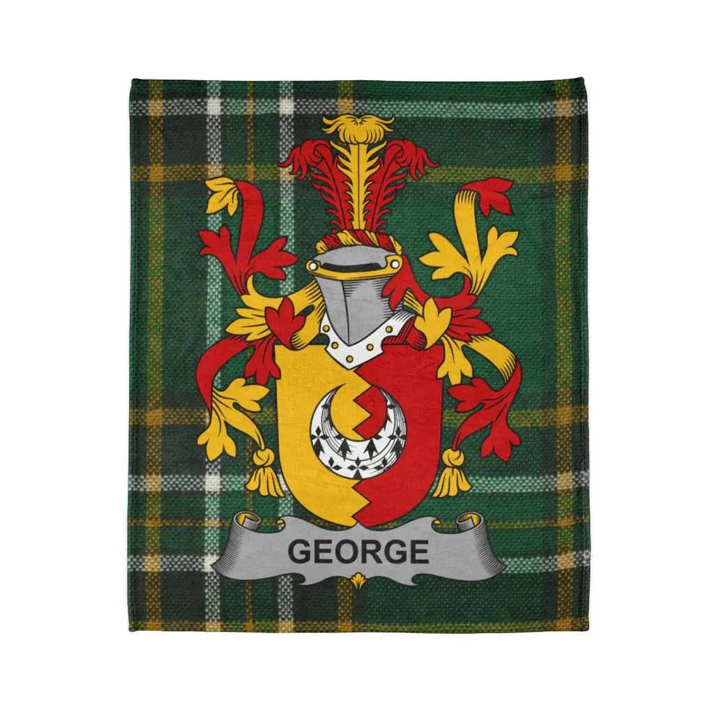 George Family Crest Plaid Design Blanket