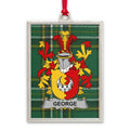 George Family Crest Plaid Personalized Ornament product