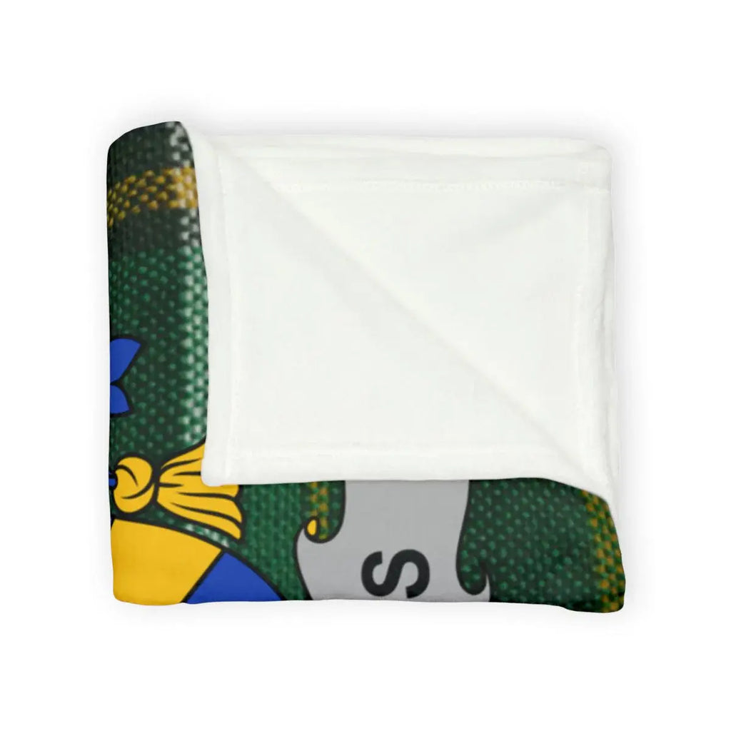 Colorful Crest Design Decorative Blanket