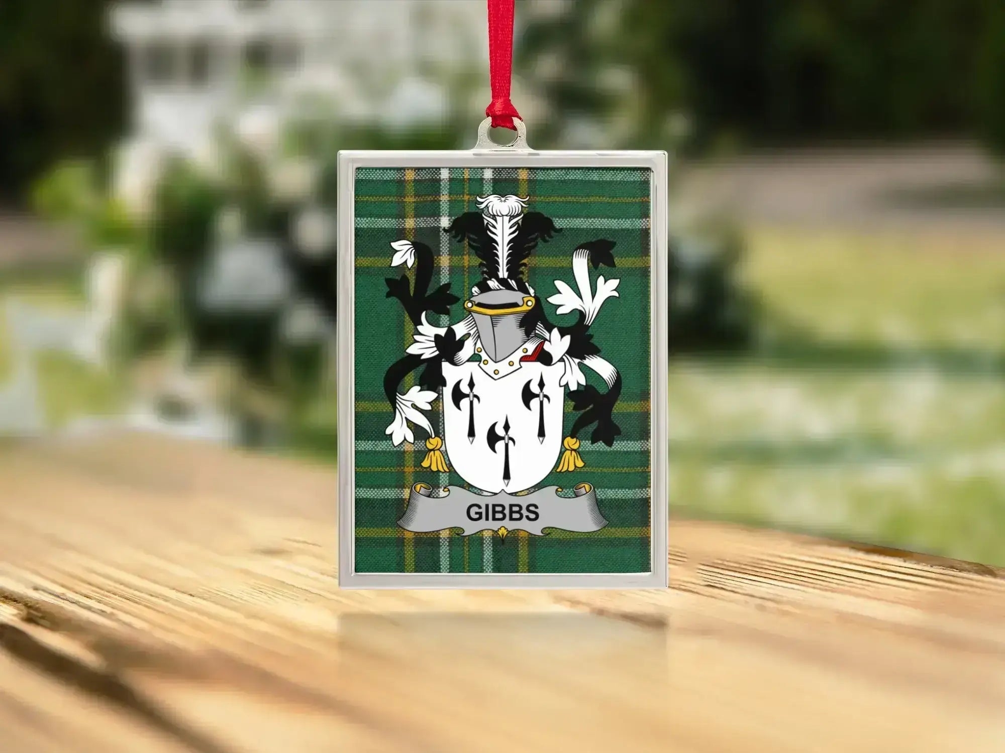 Gibbs Family Crest Custom Hanging Ornament product