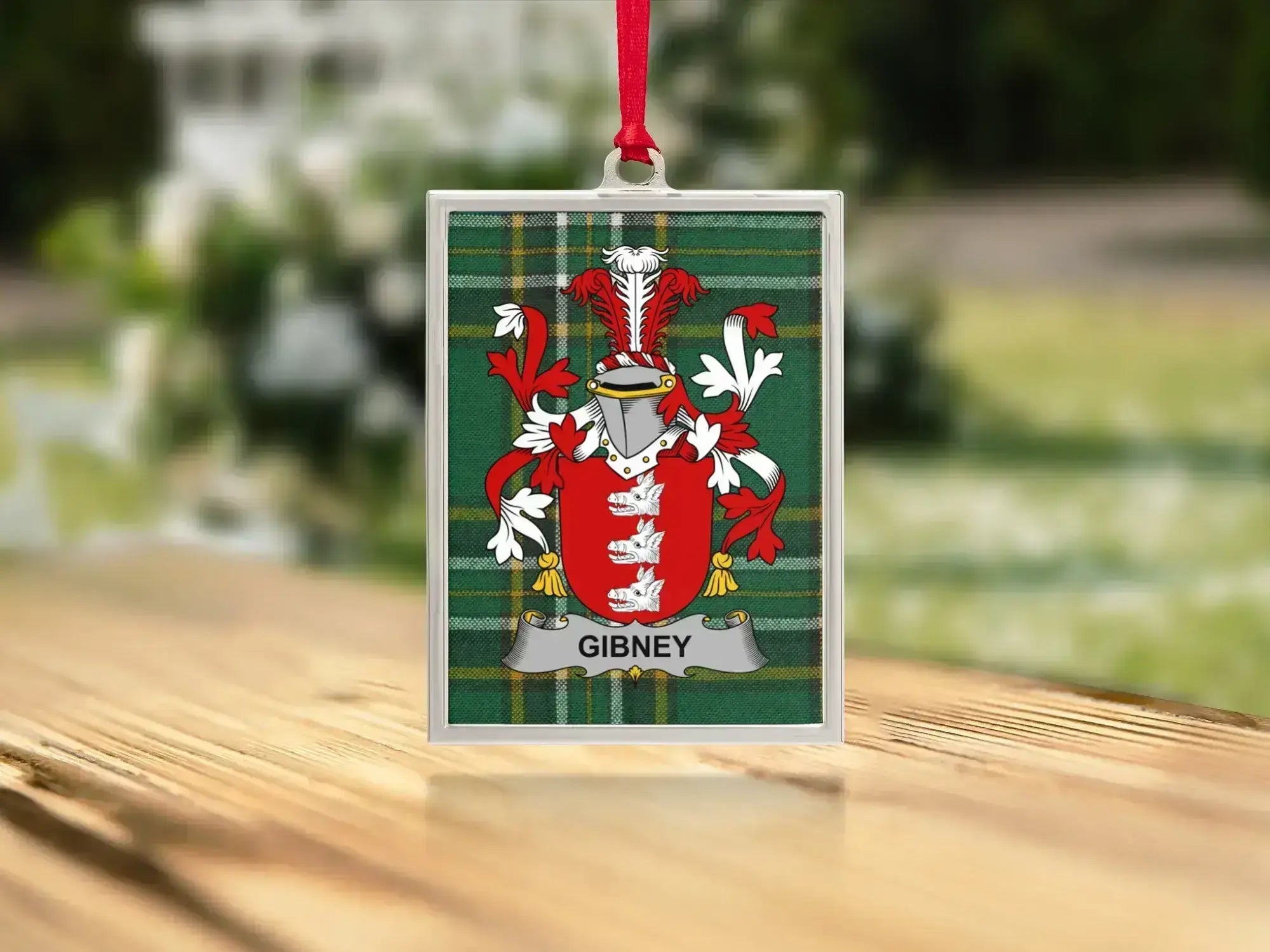 Family Crest Ornament Custom Gibney Product