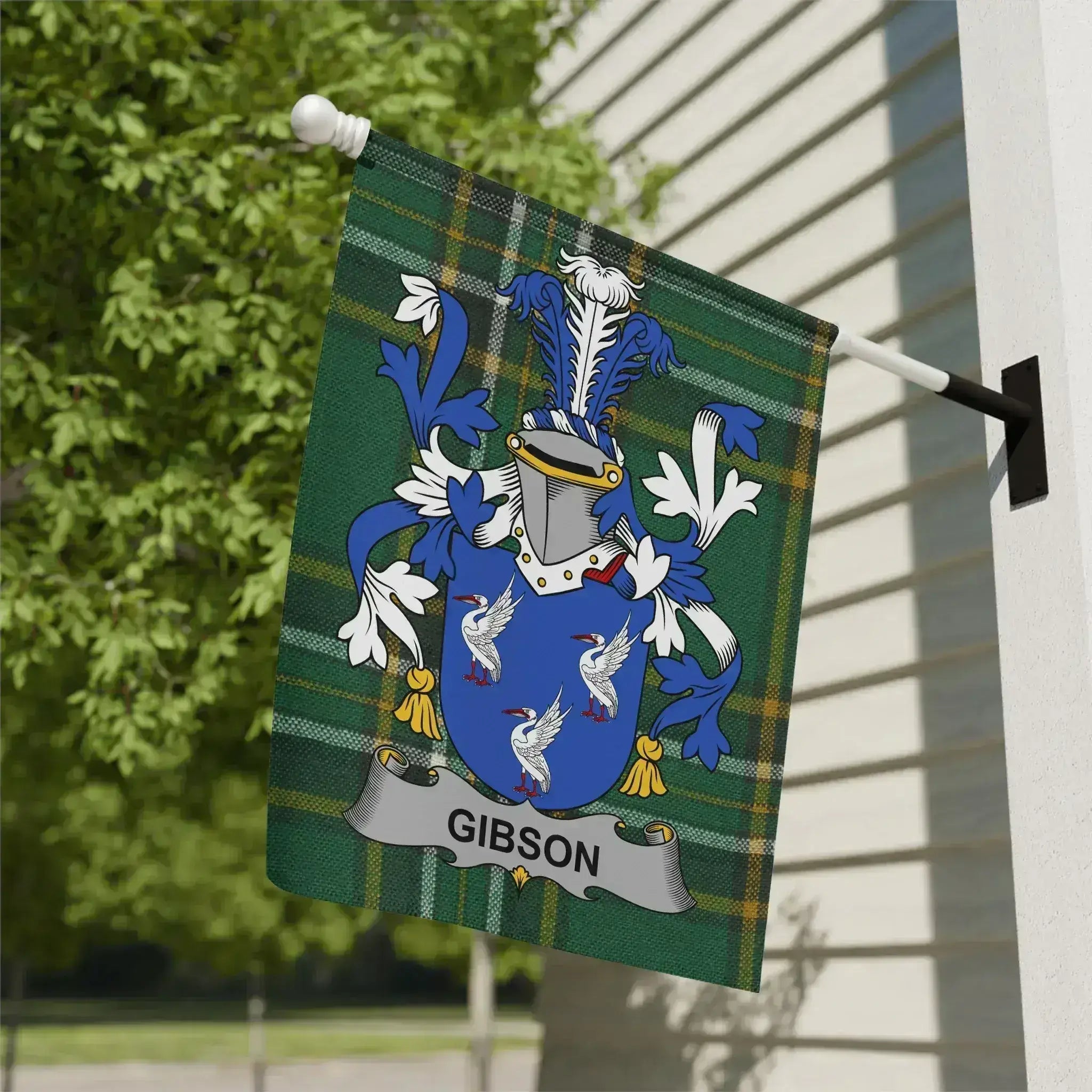 Personalized Gibson Family Crest Garden Flag product