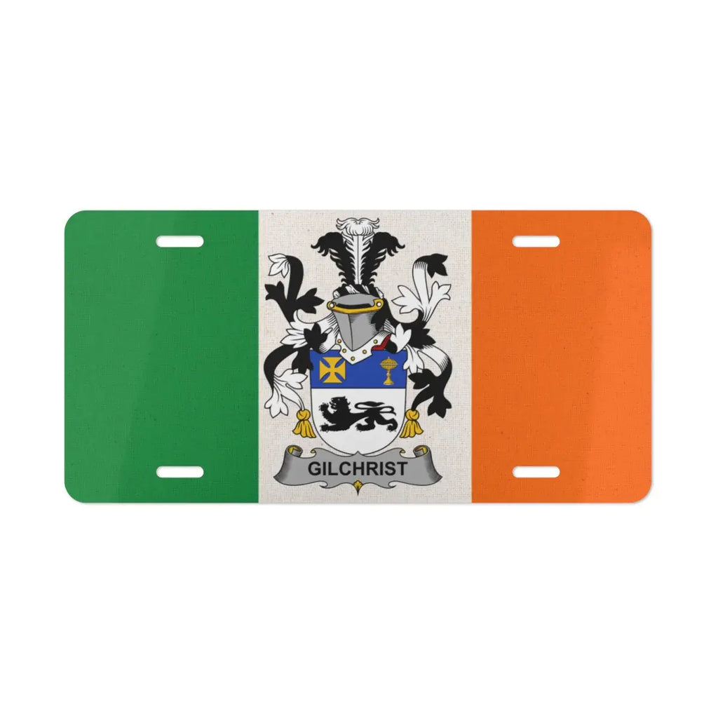 Irish Family Crest License Plate Product