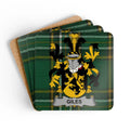 Family Crest Design on Green Plaid Coaster product