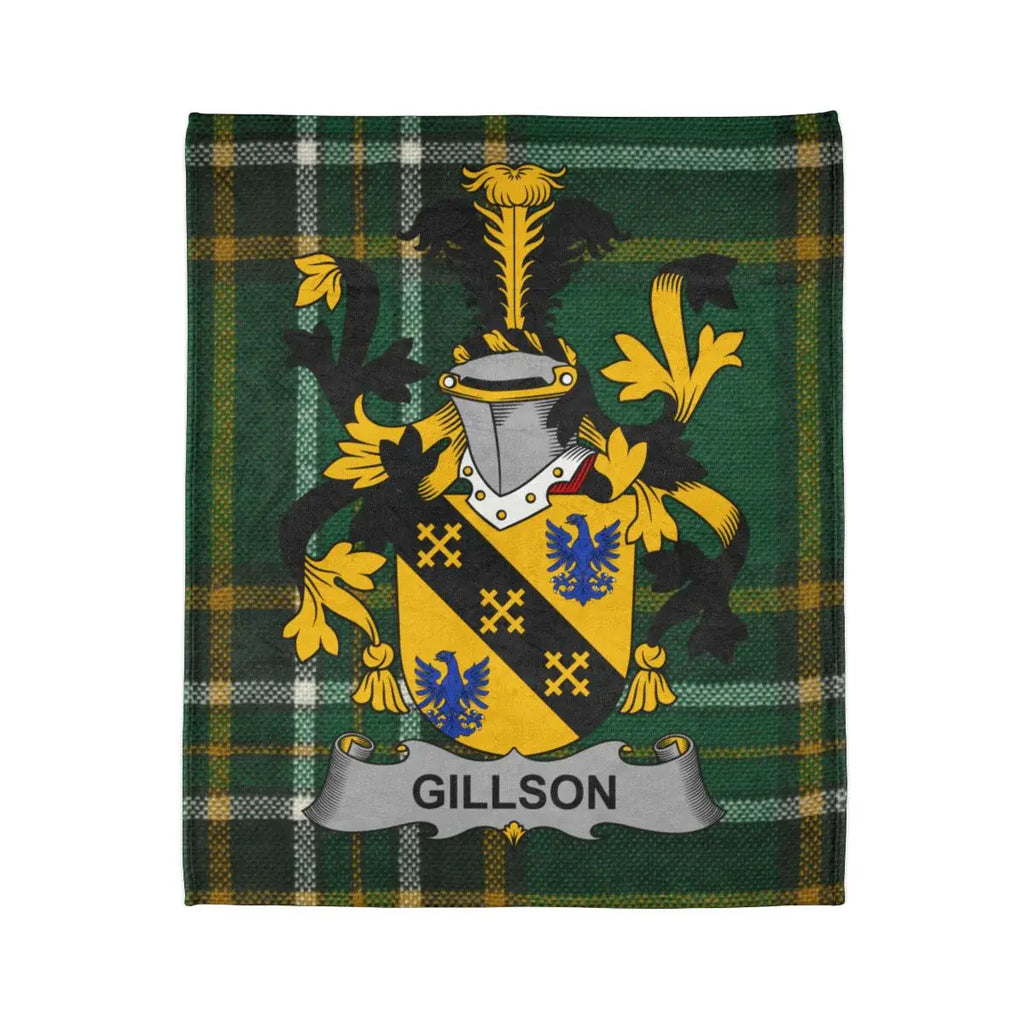 Gillson Family Crest Plaid Design Decorative Blanket