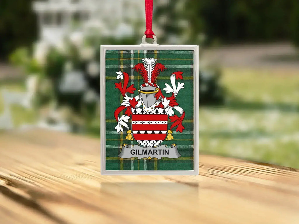 Gilmartin Family Crest Plaid Design Hanging product