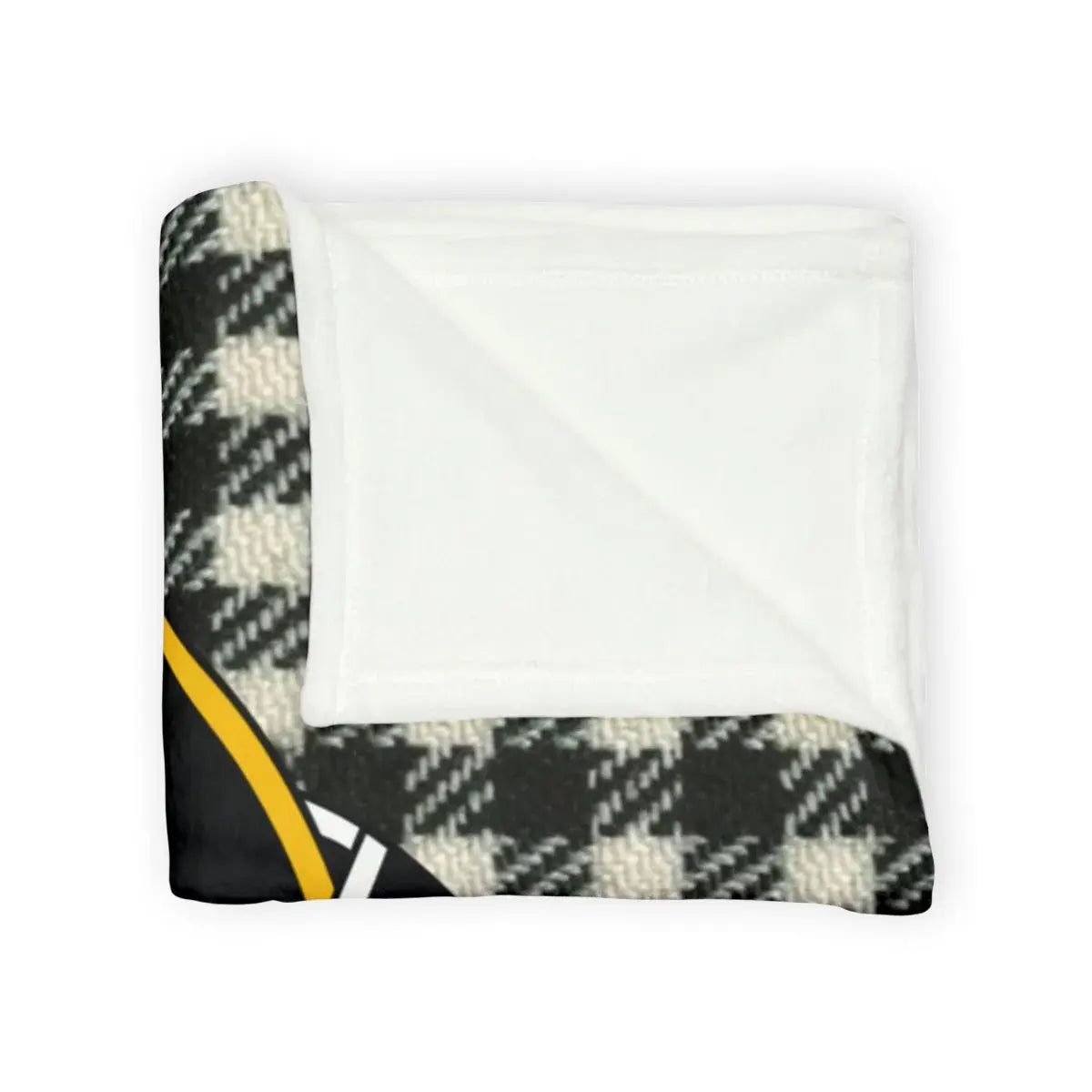Cozy plaid and checkered fleece blanket product