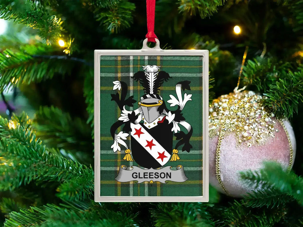 Gleeson Family Crest Christmas Ornament product type